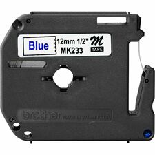 Brother P-touch Nonlaminated M Series Tape Cartridge 1/2" Width x 26 1/5 ft Length - Rectangle - Direct Thermal - White - Self-adhesive, Non-laminated - 1 Each