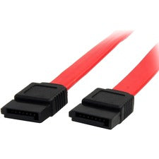StarTech.com Serial ATA Cable 1.50 ft SATA Data Transfer Cable for Hard Drive, Computer Case, Server, Workstation - First End: 1 x 7-pin SATA 3.0 - Female - Second End: 1 x 7-pin SATA 3.0 - Female - 6 Gbit/s - Red - 1 Each