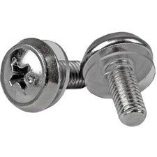 StarTech.com M5 Thread Mounting Screw for Server Rack Cabinet Rack Screw - Silver - 50 / Pack