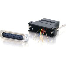 C2G DB-25 Modular Adapters 1 x 25-pin DB-25 Male - 1 x RJ-45 Female - Black - 1 Each
