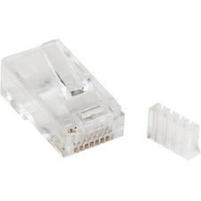 StarTech.com Cat.6 RJ45 Modular Plug for Solid Wire - 50 Pack 50 / Pack - 1 x RJ-45 Network Male - Clear