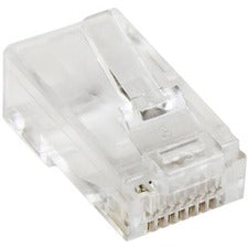 StarTech.com Cat.5e RJ45 Solid Modular Plug Connector - 50 Pack 50 / Pack - 1 x RJ-45 Network Male - Clear