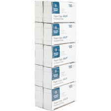 Business Source Paper Clips Jumbo - Silver - Steel - 100/Box - 10 / Pack