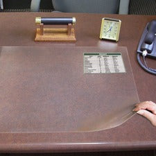 Artistic Second Sight Clear Desk Protectors Rectangular - 24" Width - Plastic - Clear