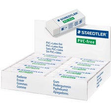 Staedtler PVC Free Eraser 2.6" Width x 0.5" Height x 0.9" Depth - 1 Each - Latex-free, Smudge-free, PVC-free