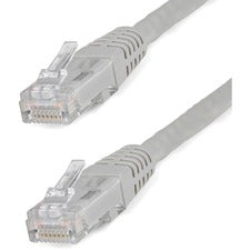StarTech.com 10ft Gray Molded Cat6 UTP Patch Cable ETL Verified 10 ft Category 6 Network Cable for Network Device, Workstation - First End: 1 x RJ-45 Network - Male - Second End: 1 x RJ-45 Network - Male - 10 Gbit/s - Patch Cable - Gold Plated Connector -