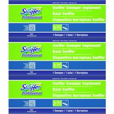 Swiffer Professional Sweeper 10" Width Head - Swivel Head, Lightweight - Green - 3 / Carton