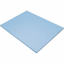 Tru-Ray Construction Paper Project, Bulletin Board - 24" Width x 18" Length - Sky Blue - Sulphite - 50 / Pack