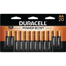 Duracell Coppertop Alkaline AA Batteries For Multipurpose - AA - 1.5 V DC - 20 / Pack