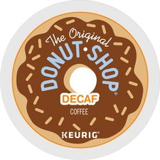 The Original Donut Shop&reg; K-Cup Decaf Coffee Compatible with Keurig Brewer - Medium - K-Cup - Decaffeinated - 24 / Box