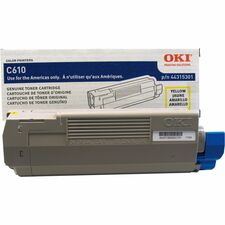 Oki Original LED Toner Cartridge - Yellow - 1 Each 6000 Pages