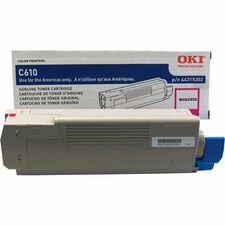 Oki Original LED Toner Cartridge - Magenta - 1 Each 6000 Pages
