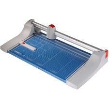 Dahle 442 Premium Rotary Trimmer 30 Sheet Cutting Capacity - 20" Cutting Length - 4" Height x 15.1" Width x 28" Length - Self-sharpening Blade, Dual Cylinder Guide Bar, Automatic Clamp, Sturdy, Metal Base, Ground Blade, Screened Guide, Adjustable Alignmen