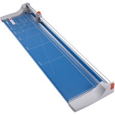 Dahle 448 Premium Rotary Trimmer 20 Sheet Cutting Capacity - 51" Cutting Length - 4" Height x 15.1" Width x 59" Length - Durable, Sturdy, Self-sharpening Blade, Automatic Clamp, Metal Base, Ground Blade, Dual Cylinder Guide Bar, Adjustable Alignment Guide