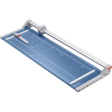 Dahle 556 Professional Rotary Trimmer 14 Sheet Cutting Capacity - 37" Cutting Length - 3.4" Height x 15.1" Width x 46.6" Length - Bi-Directional Cutting, Metal Base, Self-sharpening Blade, Ground Blade, Dual-barrel Guide Bar, Adjustable Alignment Guide, A