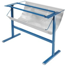 Dahle 796 Premium Rotary Trimmer Stand w/Paper Catch 34.50" Height x 14" Width - Steel, Vinyl - Blue