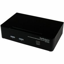StarTech.com 2 Port USB DisplayPort KVM Switch with Audio 2 Computer(s) - 1 Local User(s) - WQUXGA - 3840 x 2400 - 3 x DisplayPort - Desktop - TAA Compliant