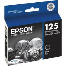 Epson DURABrite T125120 Original Inkjet Ink Cartridge - Black - 1 Each 230 Pages