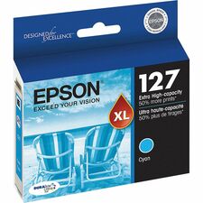 Epson DURABrite T127220-S Original Inkjet Ink Cartridge - Cyan - 1 Each Inkjet - Cyan - 1 Each