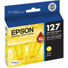 Epson DURABrite T127420-S Original Inkjet Ink Cartridge - Yellow - 1 Each Inkjet - Yellow - 1 Each
