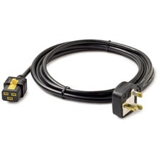 APC by Schneider Electric AP8756 Standard Power Cord Black - 9.84 ft Cord Length - IEC 60320 C19 / BS 1363A - 1 Each