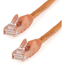 StarTech.com 10 ft Orange Snagless Cat6 UTP Patch Cable 10 ft Category 6 Network Cable for Network Device, Workstation - First End: 1 x RJ-45 Network - Male - Second End: 1 x RJ-45 Network - Male - 10 Gbit/s - Patch Cable - Gold Plated Connector - CMG - 2