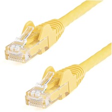 StarTech.com 10 ft Yellow Snagless Cat6 UTP Patch Cable 10 ft Category 6 Network Cable for Network Device, Workstation, Wall Outlet, Distribution Panel, Hub, Security Device, VoIP Device - First End: 1 x RJ-45 Network - Male - Second End: 1 x RJ-45 Networ