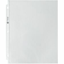 Business Source Economy Weight Sheet Protectors 11" Height x 9" Width x 2 mil Thickness - For Letter 8 1/2" x 11" Sheet - Ring Binder - Rectangular - Semi Clear - Polypropylene - 200 / Box