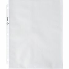 Business Source Nonglare Top-loading Sheet Protectors 11" Height x 9" Width x 3.3 mil Thickness - For Letter 8 1/2" x 11" Sheet - Ring Binder - Rectangular - Clear - Polypropylene - 100 / Box