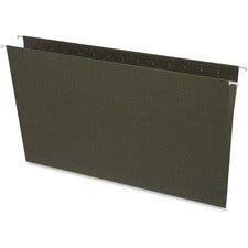 Business Source Legal Recycled Hanging Folder 8 1/2" x 14" - 11 pt. - Green - 100% Recycled - 25 / Box