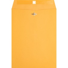 Business Source Heavy-duty Clasp Envelopes Clasp - #90 - 9" Width x 12" Length - 28 lb - Clasp - Kraft - Kraft - 100 / Box