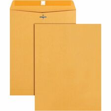 Business Source Heavy-duty Clasp Envelopes Clasp - #93 - 9 1/2" Width x 12 1/2" Length - 28 lb - Clasp - Kraft - Kraft - 100 / Box