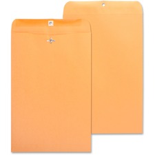 Business Source Heavy-duty Clasp Envelopes Clasp - #98 - 10" Width x 15" Length - 28 lb - Clasp - Kraft - Kraft - 100 / Box