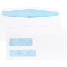 Business Source No. 9 Double Window Invoice Envelopes Double Window - #9 - 8 7/8" Width x 3 7/8" Length - 24 lb - White - 500 / Box
