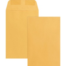 Business Source Durable Kraft Catalog Envelopes Catalog - 6" Width x 9" Length - 24 lb - Gummed - Kraft - Kraft - 500 / Box