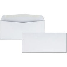 Business Source Regular Business Envelopes Commercial - #10 - 9 1/2" Width x 4 1/8" Length - 24 lb - Gummed - White - Wove - 500 / Box