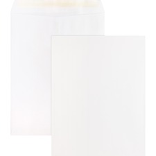 Business Source Self Sealing Catalog Envelopes Catalog - 10" Width x 13" Length - 28 lb - Peel & Seal - White - Wove - 100 / Box