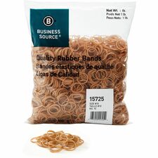 Business Source Quality Rubber Bands Size: #10 - 1.3" Length x 0.1" Width - Sustainable - Rubber - Crepe - 3700 / Pack