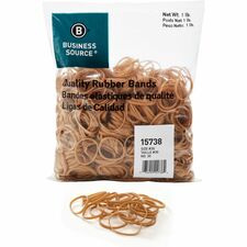 Business Source Quality Rubber Bands Size: #30 - 2" Length x 0.1" Width - Sustainable - Rubber - Crepe - 1150 / Pack
