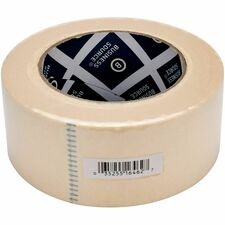 Business Source Utility-purpose Masking Tape 60 yd Length x 2" Width - 3" Core - Tan - Crepe Paper Backing - For Bundling, Holding, Sealing, Masking - 1 Roll