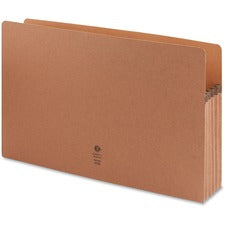 Business Source Legal Recycled File Pocket 8 1/2" x 14" - 5 1/4" Expansion - Redrope - Redrope - Tear Proof, Tyvek Gusset, Reinforced Gusset - 30% Recycled - 10 / Box