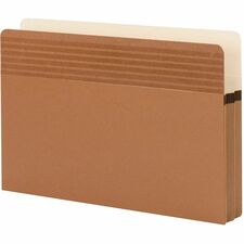 Smead Easy Grip Straight Tab Cut Legal Recycled File Pocket 8 1/2" x 14" - 1 3/4" Expansion - Redrope - Tear Proof, Tear Resistant, Reinforced Gusset - 30% Recycled - 25 / Box