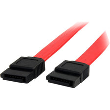 StarTech.com 6in SATA Serial ATA Cable 6" SATA Data Transfer Cable - First End: 1 x 7-pin SATA - Male - Second End: 1 x 7-pin SATA - Male - Red - 1 Each