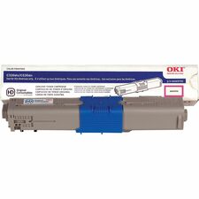 Oki Original LED Toner Cartridge - Magenta - 1 Each 3000 Pages