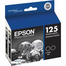 Epson DURABrite 125 Original Inkjet Ink Cartridge - Black - 2 / Pack 230 Pages
