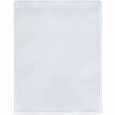 Business Source Self-Adhesive Shop Ticket Holders 8.5" Height x 11" Width - Vinyl - Clear - 50 / Box