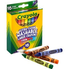 Crayola Ultra-Clean Washable Large Crayons 16 / Box