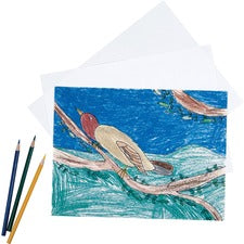 Pacon&reg; Heavyweight Drawing Paper 500 Sheets - Plain - 18" x 24" Sheet Size - White Paper - Acid-free - 500 / Ream