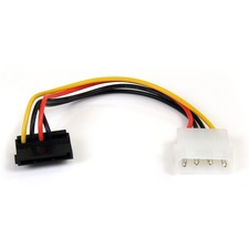 StarTech.com 6in 4 Pin Molex to Right Angle SATA Power Cable Adapter For Hard Drive - 6" Cord Length - SATA / LP4 - 1 Each