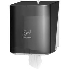 Kimberly-Clark Professional Center-Pull Towel Dispenser Center Pull Dispenser - 12.5" Height x 10" Width x 10.6" Depth - Translucent Smoke, Black - 1 / Carton